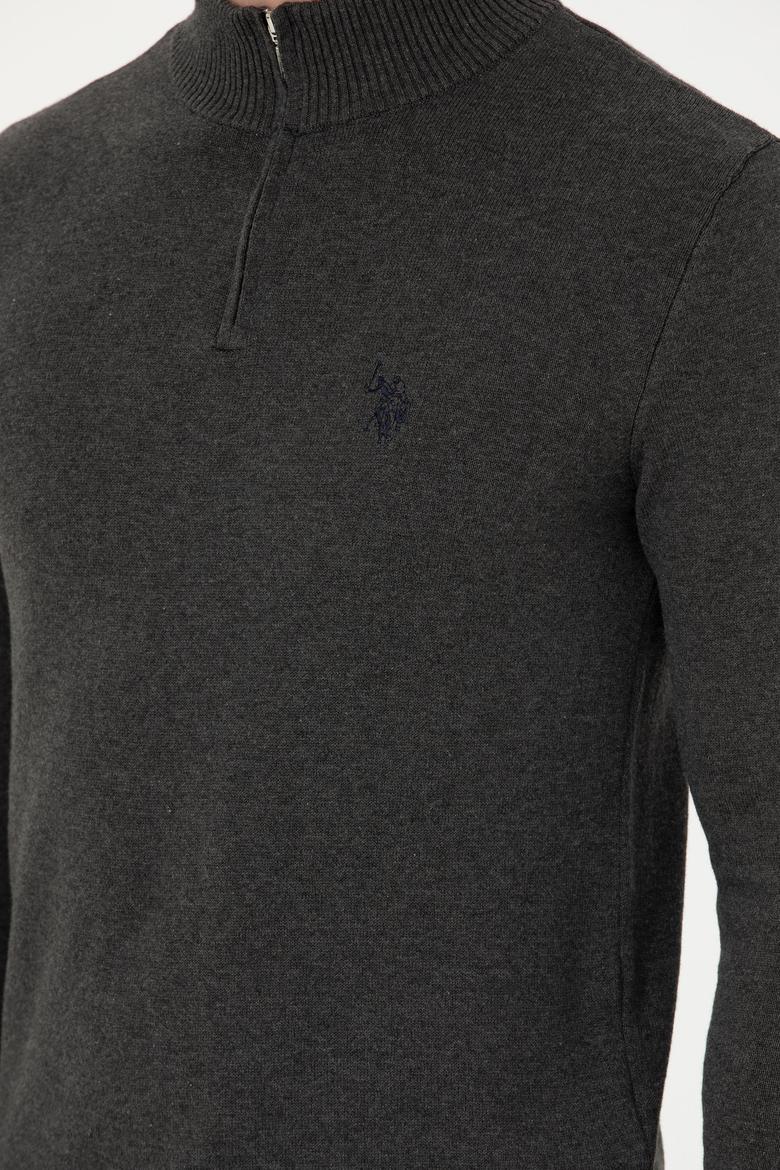 Erkek Antrasit Melanj Kazak - 50277114010