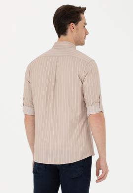 Erkek Kum Uzun Kollu Gömlek - 50279472001