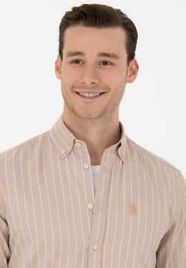 Erkek Kum Uzun Kollu Gömlek - 50279472001