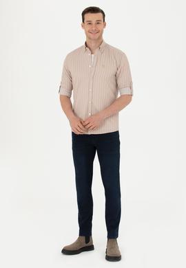 Erkek Kum Uzun Kollu Gömlek - 50279472001