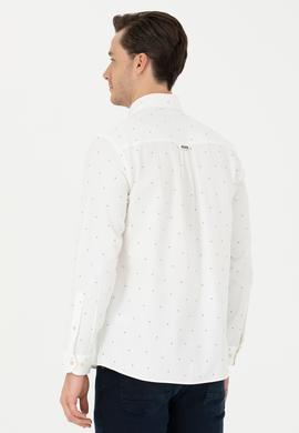 Erkek Ekru Uzun Kollu Gömlek - 50279531012