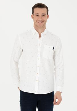 Erkek Ekru Uzun Kollu Gömlek - 50279531012