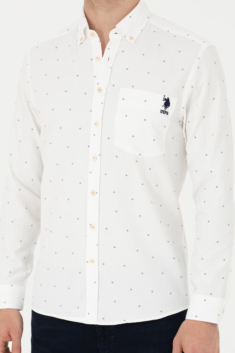 Erkek Ekru Uzun Kollu Gömlek - 50279531012