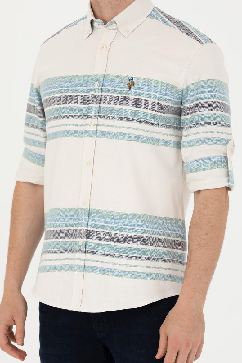 Erkek Taş Uzun Kollu Gömlek - 50272374028