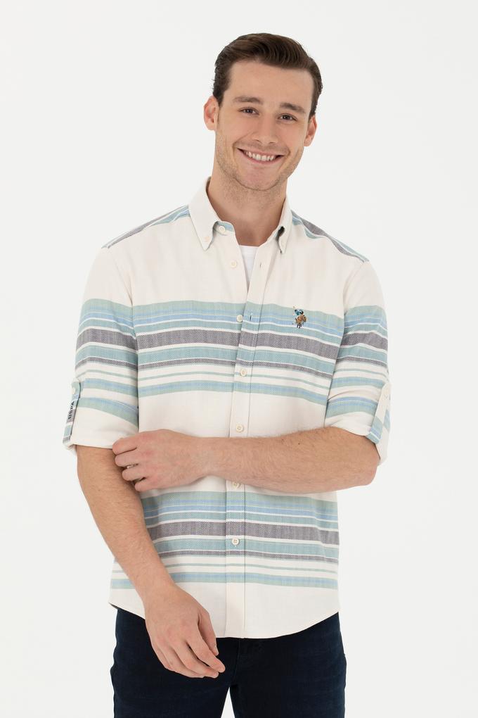 Erkek Taş Uzun Kollu Gömlek