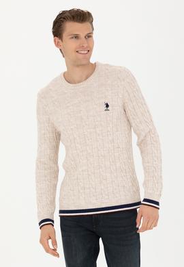 Erkek Krem Melanj Kazak - 50277102025