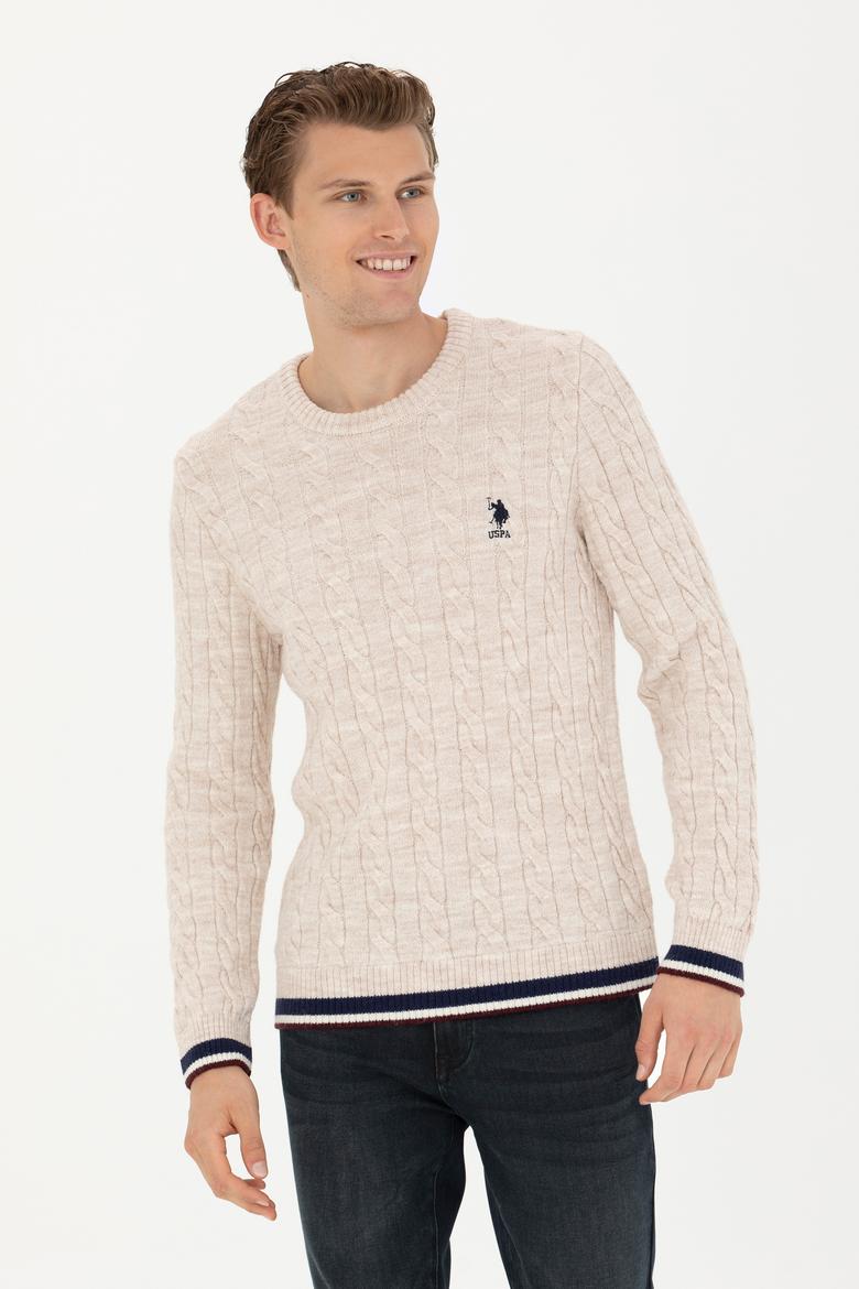 Erkek Krem Melanj Kazak - 50277102025