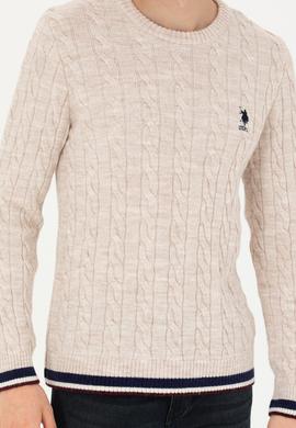 Erkek Krem Melanj Kazak - 50277102025