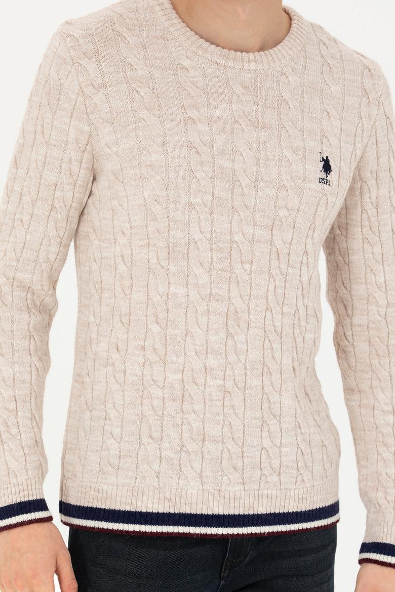 Erkek Krem Melanj Kazak - 50277102025