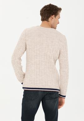 Erkek Krem Melanj Kazak - 50277102025