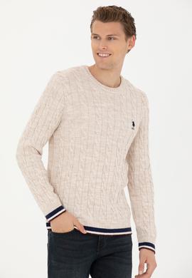 Erkek Krem Melanj Kazak - 50277102025