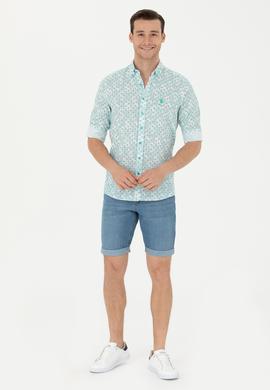 Erkek Mint Uzun Kollu Gömlek - 50263152045