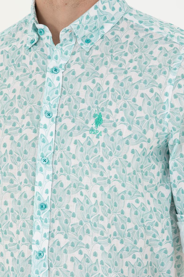 Erkek Mint Uzun Kollu Gömlek - 50263152045