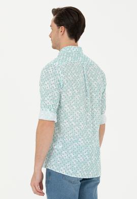 Erkek Mint Uzun Kollu Gömlek - 50263152045