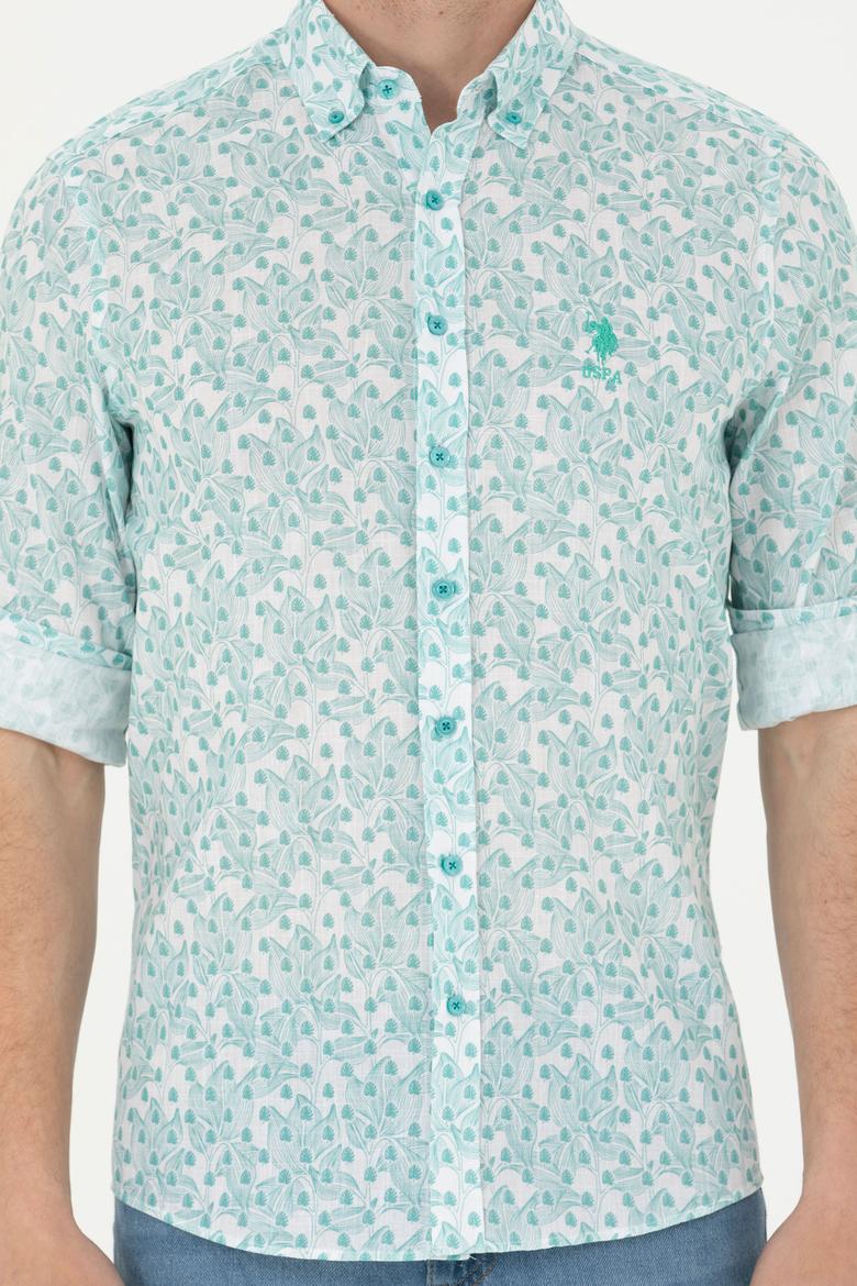 Erkek Mint Uzun Kollu Gömlek - 50263152045