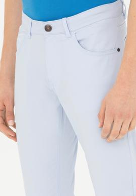 Erkek Slim Fit Açık Mavi Kanvas Pantolon - 50263885088