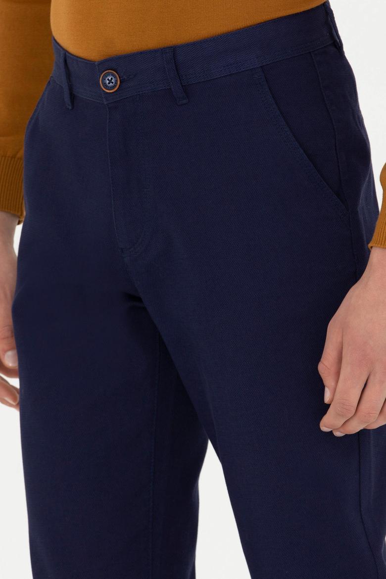 Erkek Lacivert Kanvas / Chino Pantolon - 50266089007