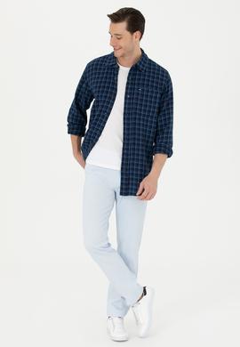 Erkek Açık Mavi Kanvas / Chino Pantolon - 50266089014