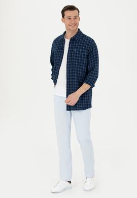 Erkek Açık Mavi Kanvas / Chino Pantolon - 50266089014