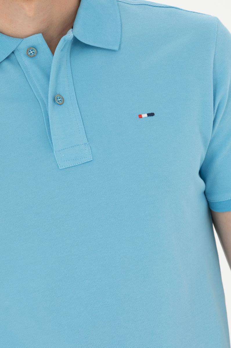 Erkek Turkuaz Basic Tişört