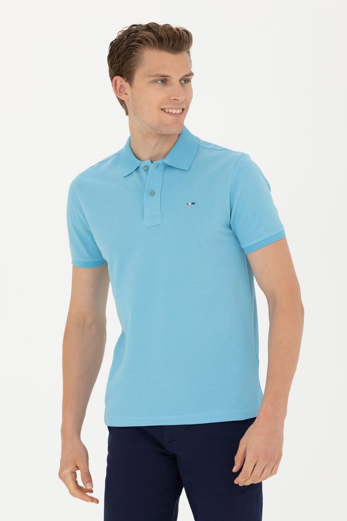 Erkek Turkuaz Basic Tişört