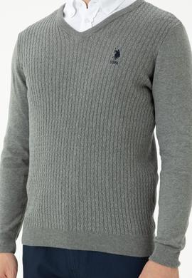 Erkek Gri Melanj Basic Kazak - 50268937051