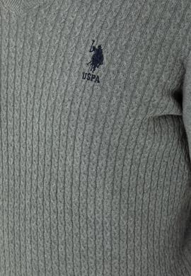 Erkek Gri Melanj Basic Kazak - 50268937051