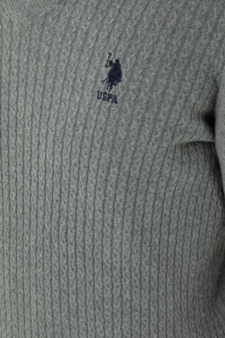 Erkek Gri Melanj Basic Kazak - 50268937051