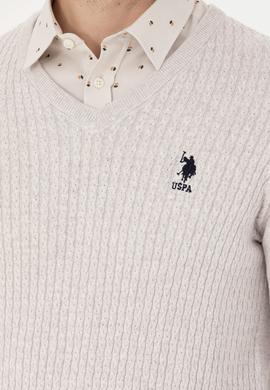 Erkek Taş Melanj Basic Kazak - 50268937057