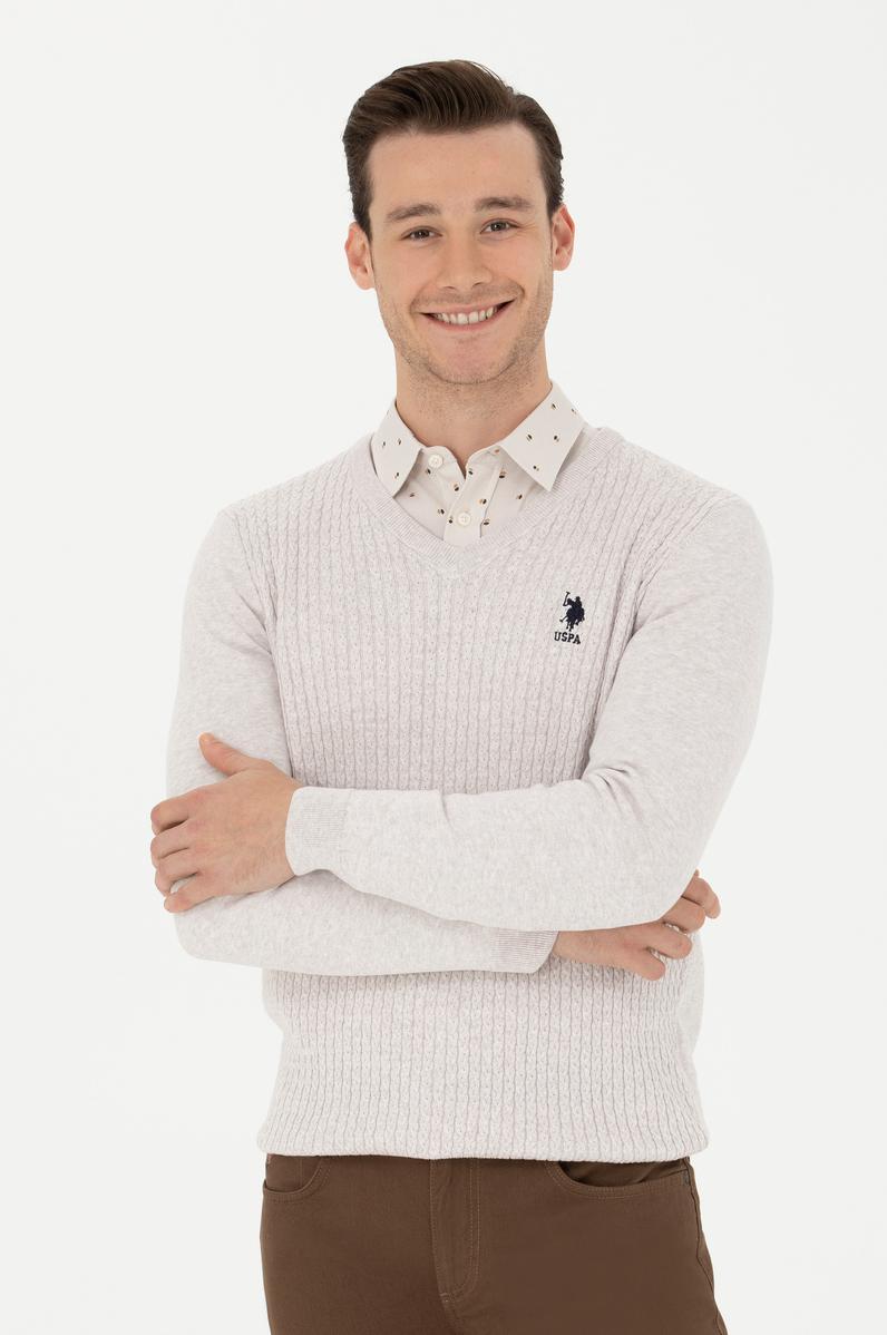 Erkek Taş Melanj Basic Kazak