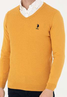 Erkek Hardal V Yaka Kazak - 50268937084