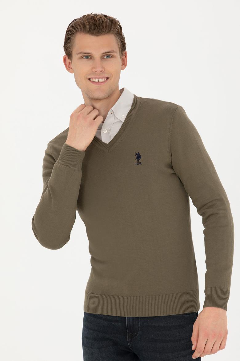 Erkek Haki Basic Kazak - 50269002154