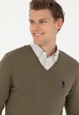 Erkek Haki Basic Kazak - 50269002154