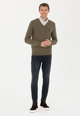 Erkek Haki Basic Kazak - 50269002154