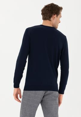 Erkek Lacivert Basic Kazak - 50269005025