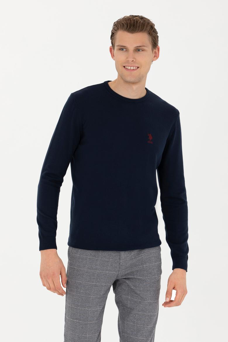 Erkek Lacivert Basic Kazak - 50269005025