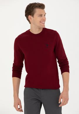 Erkek Bordo Basic Kazak - 50269005034