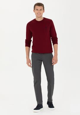 Erkek Bordo Basic Kazak - 50269005034