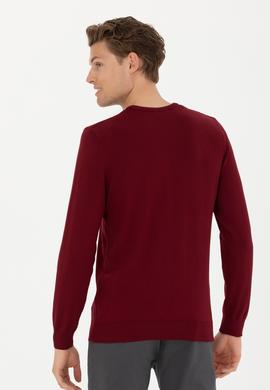 Erkek Bordo Basic Kazak - 50269005034