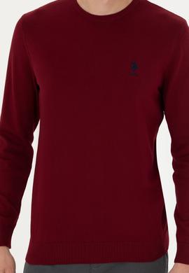 Erkek Bordo Basic Kazak - 50269005034