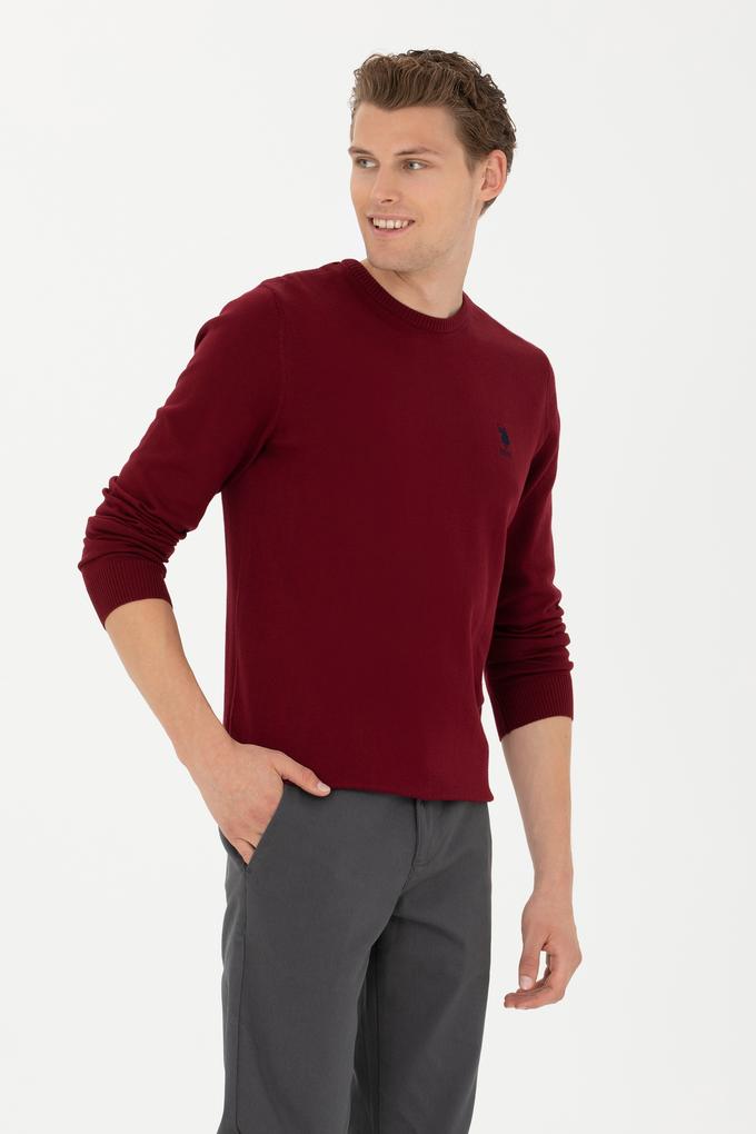 Erkek Bordo Basic Kazak