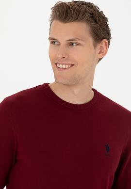 Erkek Bordo Basic Kazak - 50269005034