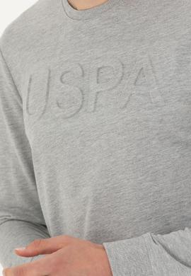 Erkek Gri Melanj Basic Sweatshirt - 50269402047