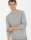 Erkek Gri Melanj Basic Sweatshirt