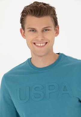 Erkek Petrol Basic Sweatshirt - 50269402094