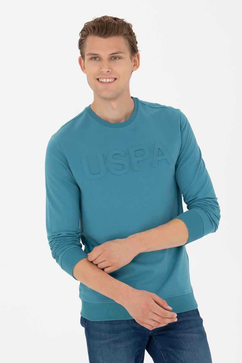 Erkek Petrol Basic Sweatshirt - 50269402094