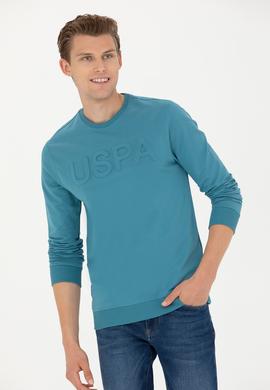 Erkek Petrol Basic Sweatshirt - 50269402094