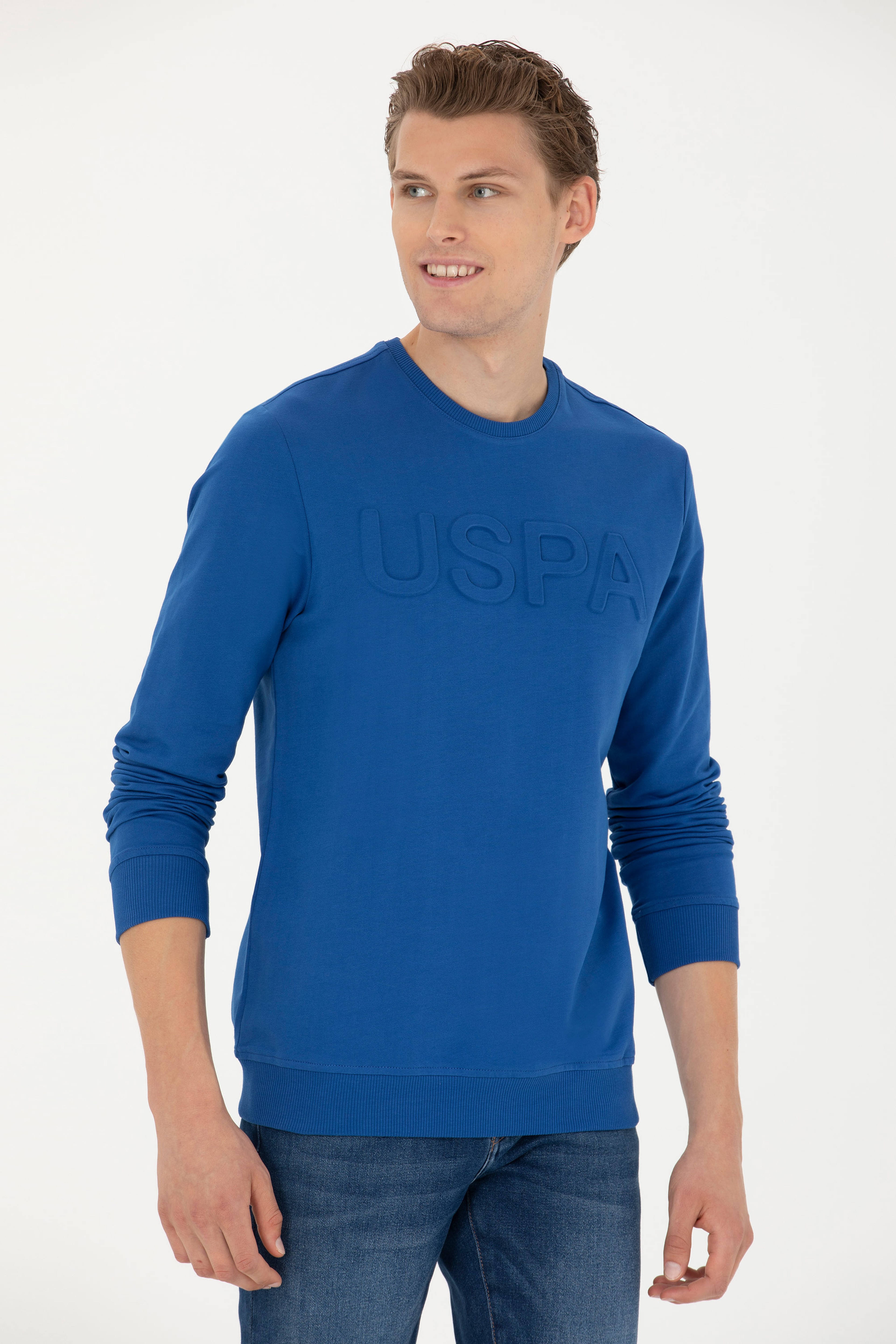 Erkek Saks Basic Sweatshirt - Image 1
