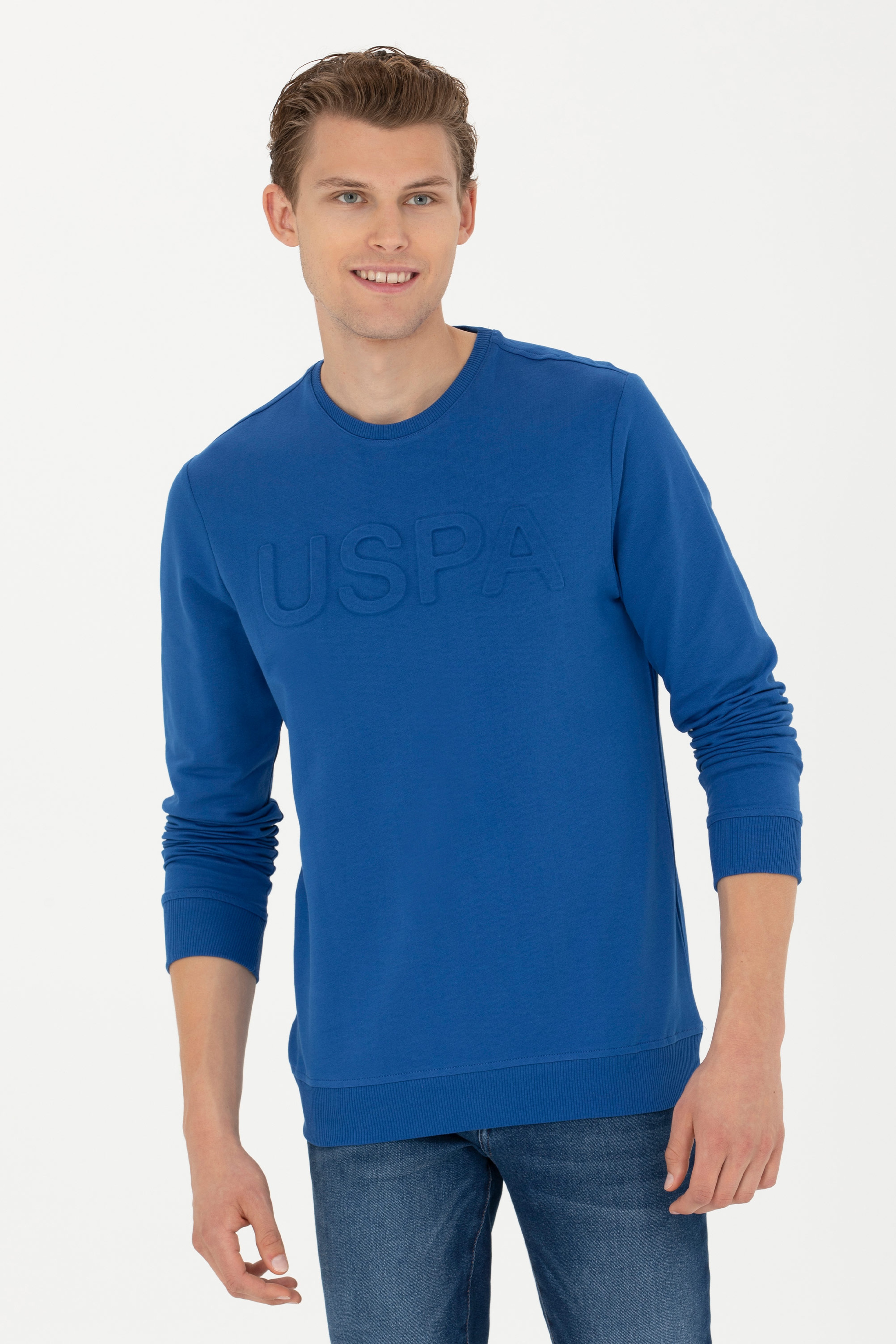 Erkek Saks Basic Sweatshirt - Image 3