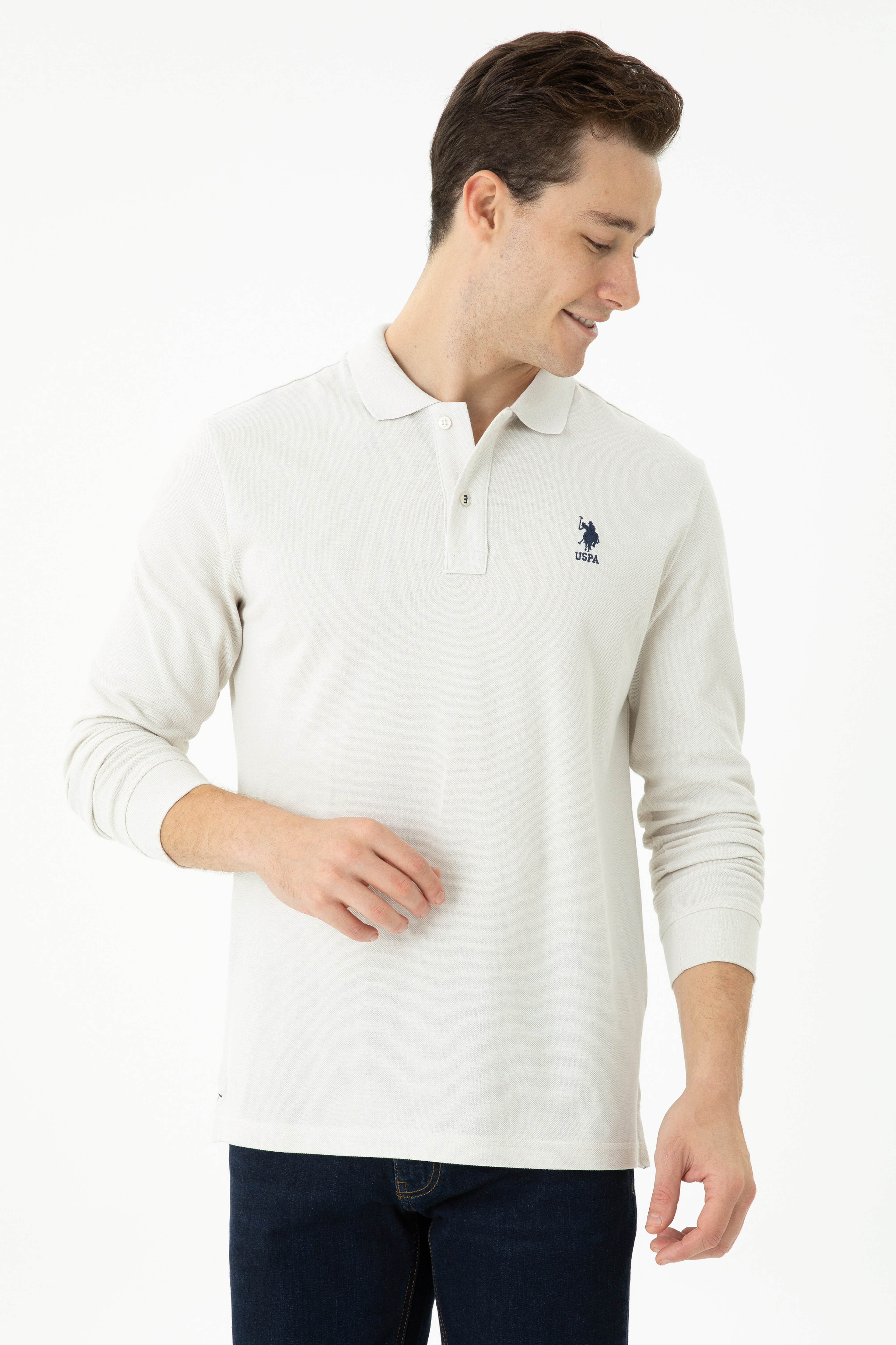 Erkek Taş Basic Sweatshirt - Image 3
